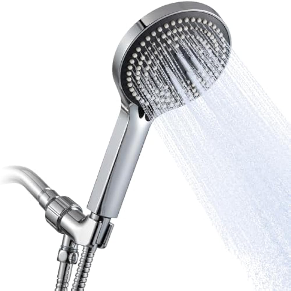 Handheld shower head set with holder