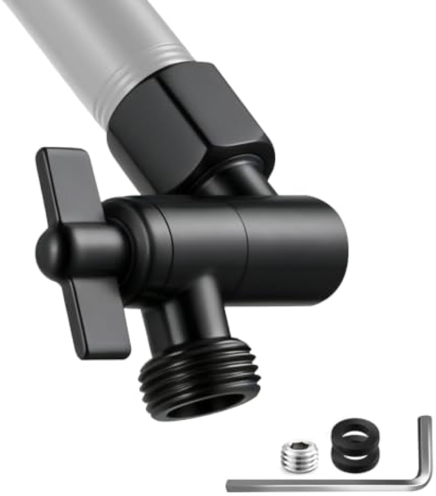 Adjustable shower head extension arm